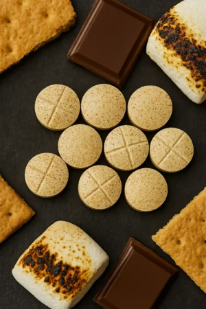 7HYDROXYRAW RAW MIT s'MOres (DYE-FREE) | BATCH TESTED: 47.2MG TOTAL ALKS (45.3MG 7-OH) | BOTTLE LABEL: 40MG 25 TABLETS